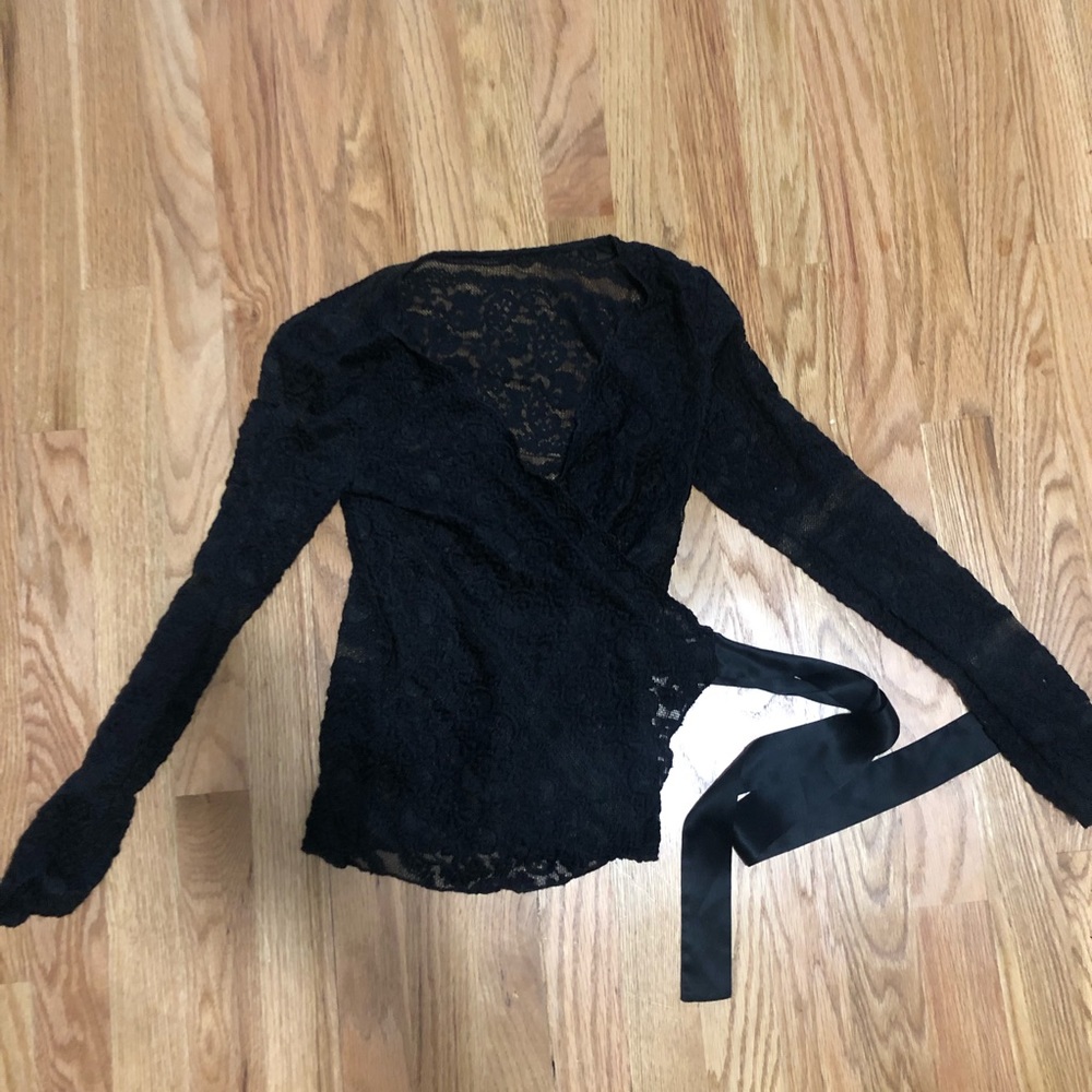 Black Lace Banana Republic Top